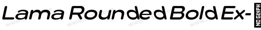 Lama Rounded Bold Ex字体转换